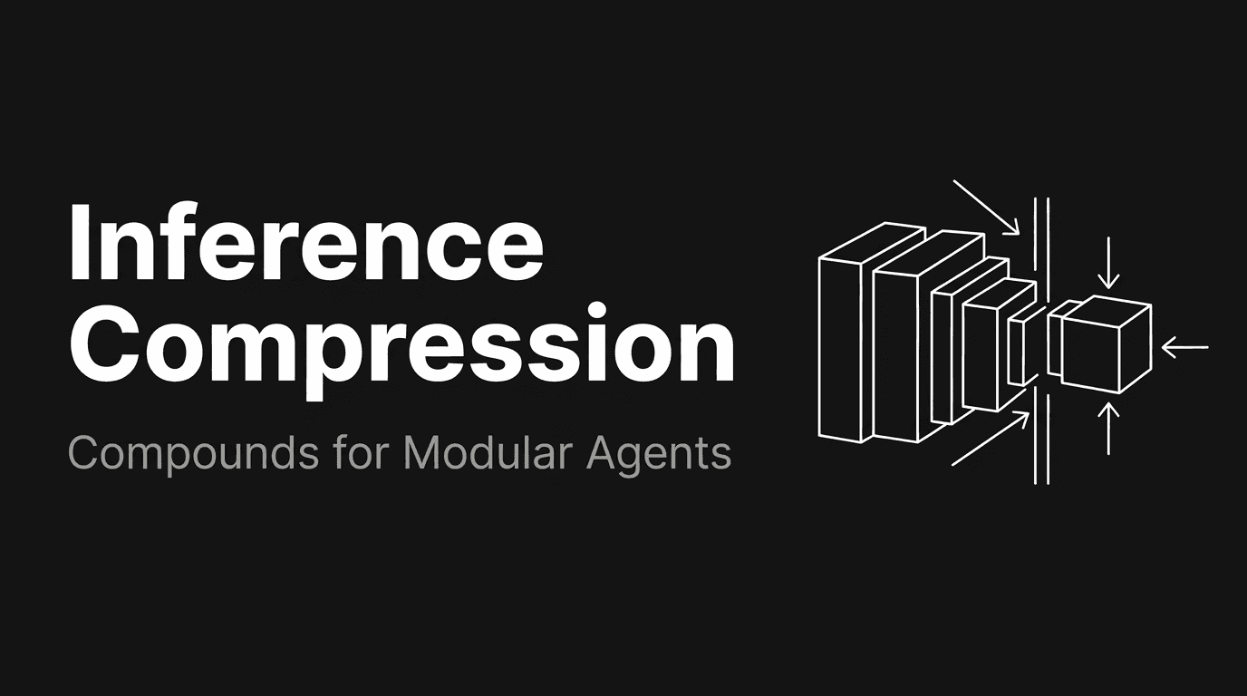 Why Inference Compression Compounds for Modular Agents